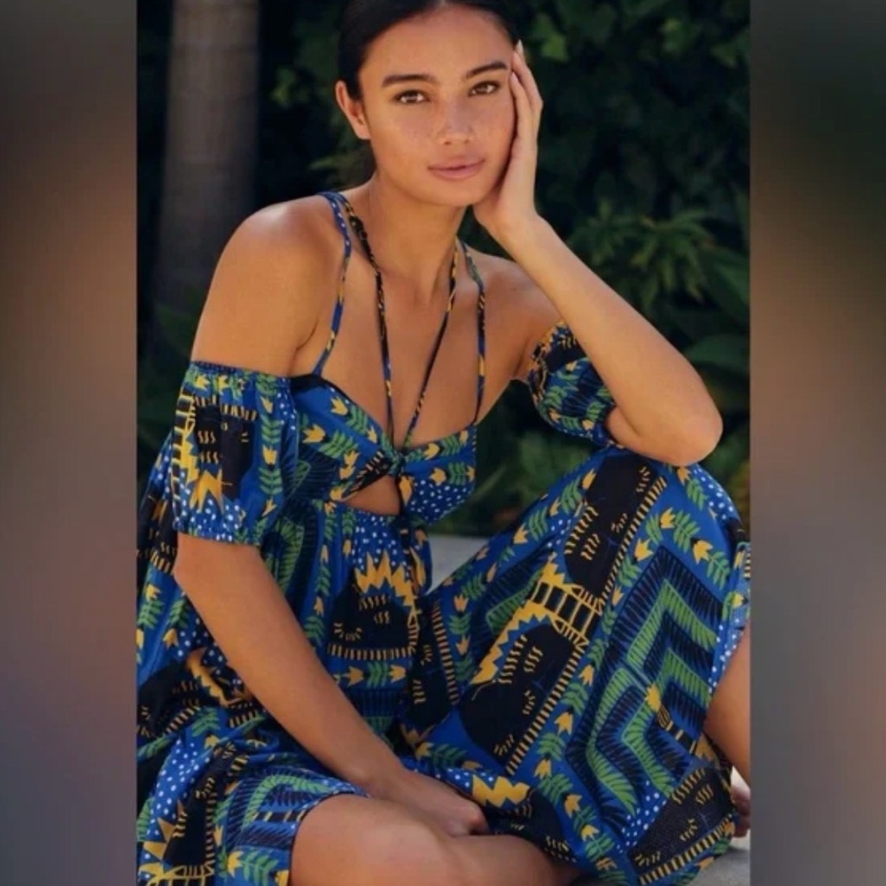NWT! ANTHROPOLOGIE João Incerti Strappy Maxi Dress
